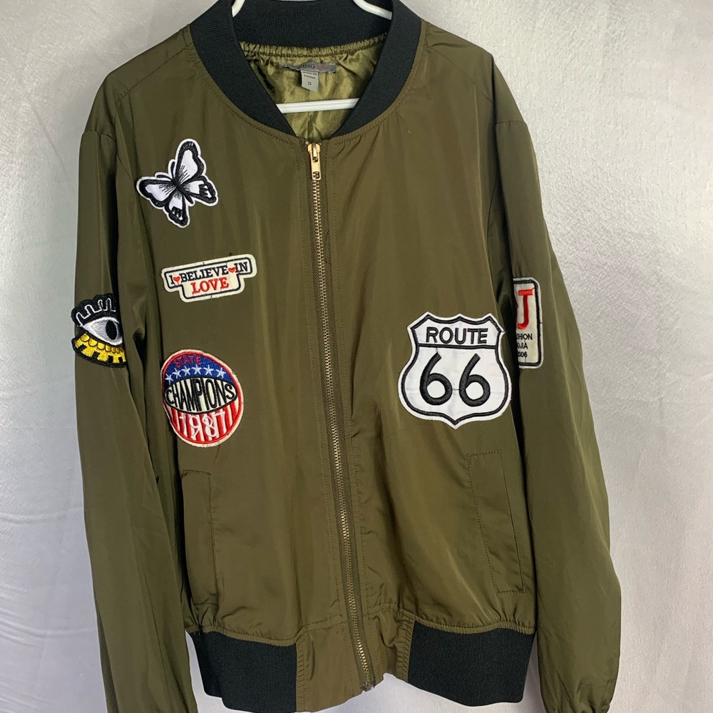 💚DARK GREEN BOMBER JACKET